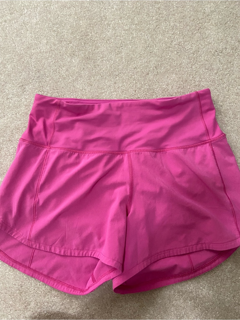 lululemon Hot Pink Performance High-Rise Shorts
